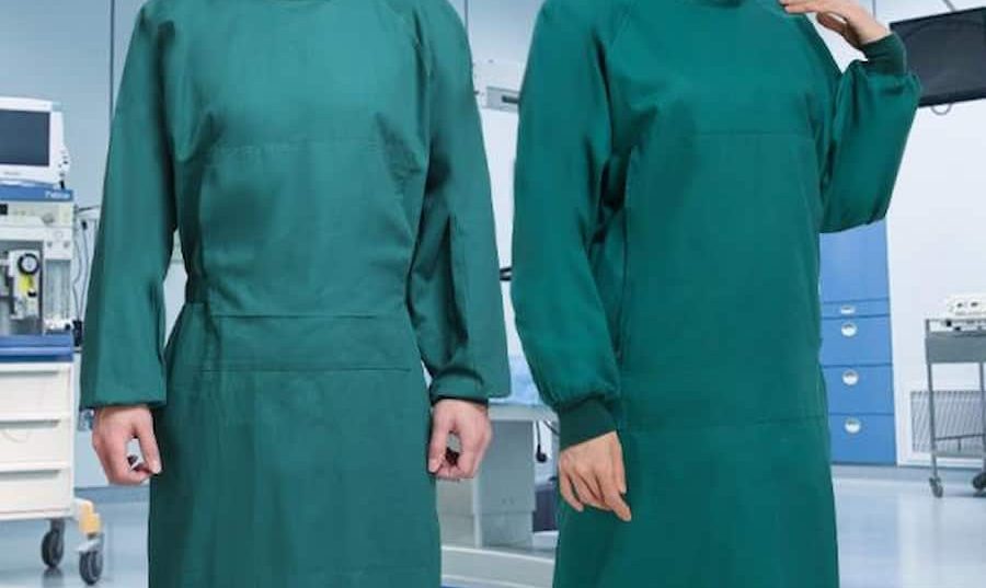 تصویر 1 از گان سبز پزشکی مخصوص استفاده مراکز درمانی